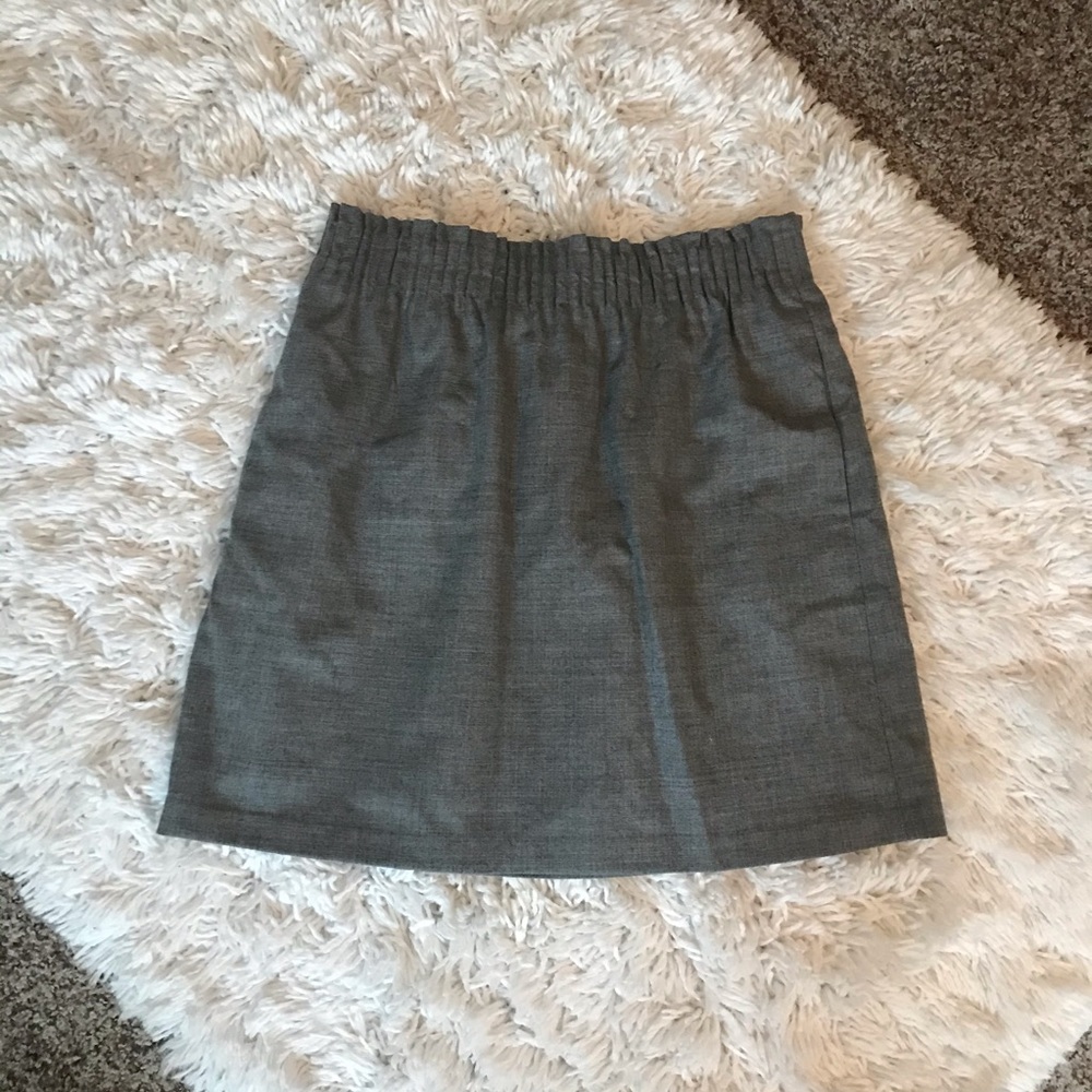 JCrew grey wool skirt with pockets, size 4